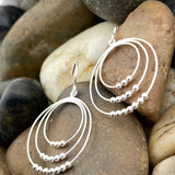 Plain Silver Earring 64 - Silver Street Jewellers