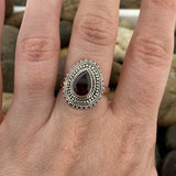 Garnet Ring 367 - Silver Street Jewellers