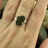 Moldavite Ring 122 - Silver Street Jewellers