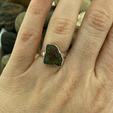 Moldavite Ring 128 - Silver Street Jewellers