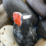 Mexican Fire Opal Ring 586 - Silver Street Jewellers