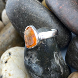 Mexican Fire Opal Ring 592 - Silver Street Jewellers