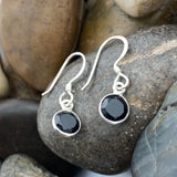 Black Onyx Earring 37 - Silver Street Jewellers
