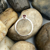 Garnet Ring 383 - Silver Street Jewellers