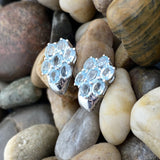 Blue Topaz earrings set in 925 Sterling Silver