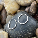 14mm Hoop earrings set in 925 Sterling Silver
