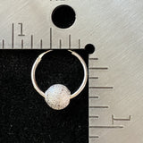 Hoops earrings set in 925 Sterling Silver