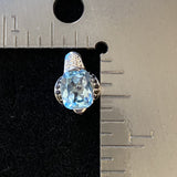 Blue Topaz Pendant 449 - Silver Street Jewellers