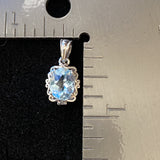 Blue Topaz Pendant 570 - Silver Street Jewellers