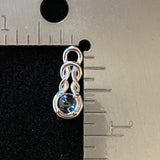 Blue Topaz Pendant 590 - Silver Street Jewellers