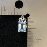 Blue Topaz Pendant 607 - Silver Street Jewellers