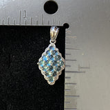 Blue Topaz Pendant 832 - Silver Street Jewellers