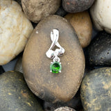 Chrome Diopside pendant set in 925 Sterling Silver