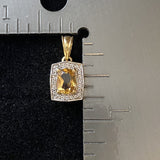 Citrine Pendant 635 - Silver Street Jewellers