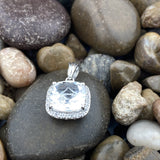 Crystal Quartz pendant set in 925 Sterling Silver