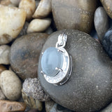 Grey Moonstone pendant set in 925 Sterling Silver