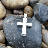 Cross pendant set in 925 Sterling Silver