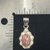 Rhodochrosite pendant set in 925 Sterling Silver