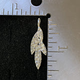 Tanzanite and White Topaz pendant set in 925 Sterling Silver