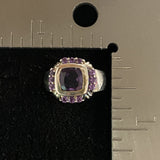 Amethyst ring set in 925 Sterling Silver