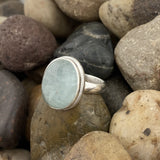Aquamarine ring set in 925 Sterling Silver