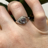 Faceted Blue Topaz Ring 184 - Silver Street Jewellers