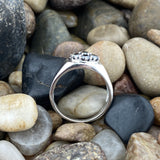 Black Diamond ring set in 925 Sterling Silver