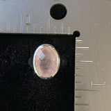 Morganite ring set in 925 Sterling Silver
