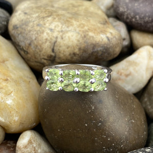 Peridot ring set in 925 Sterling Silver