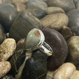 Picture Jasper ring set in 925 Sterling Silver
