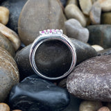 Ruby ring set in 925 Sterling Silver